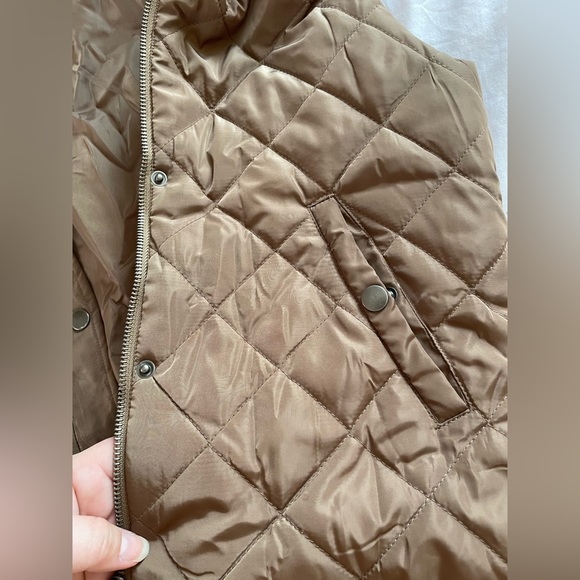 C•M•3 Women’s vest jacket with fleece lined hood. Sz L EUC zips snaps pockets - Picture 6 of 11